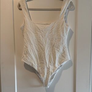 Mara Hoffman White Textured Swimwear